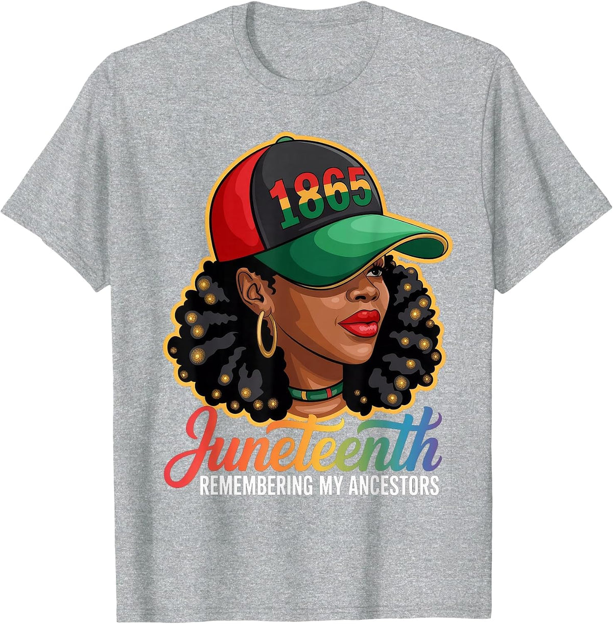Juneteenth Remembering My Ancestors Black LGBT T-Shirt - Heather Grey