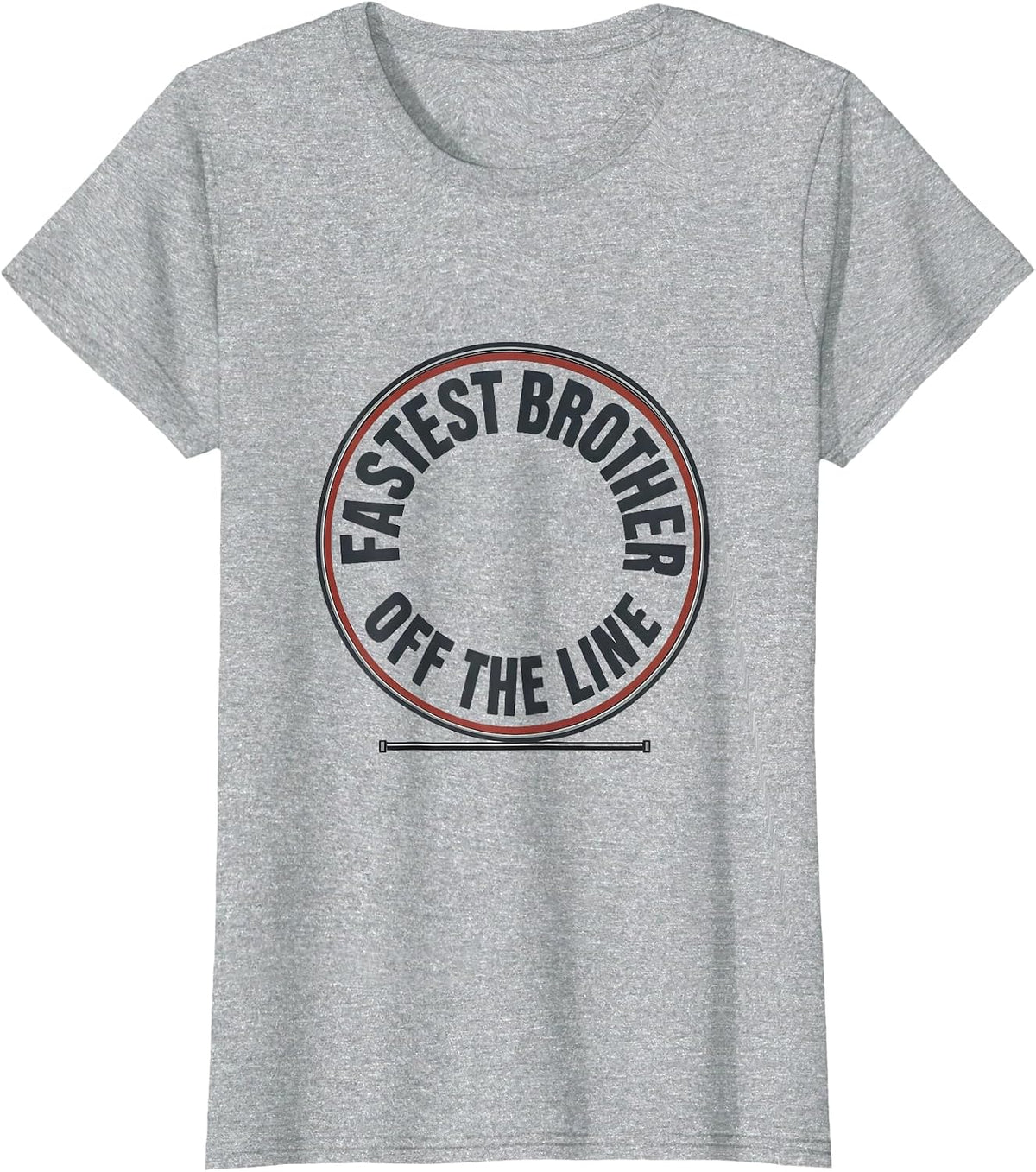 Women's Fastest Brother Off The Line Patriotic RC Racing Drag Strip T-Shirt - Heather Grey