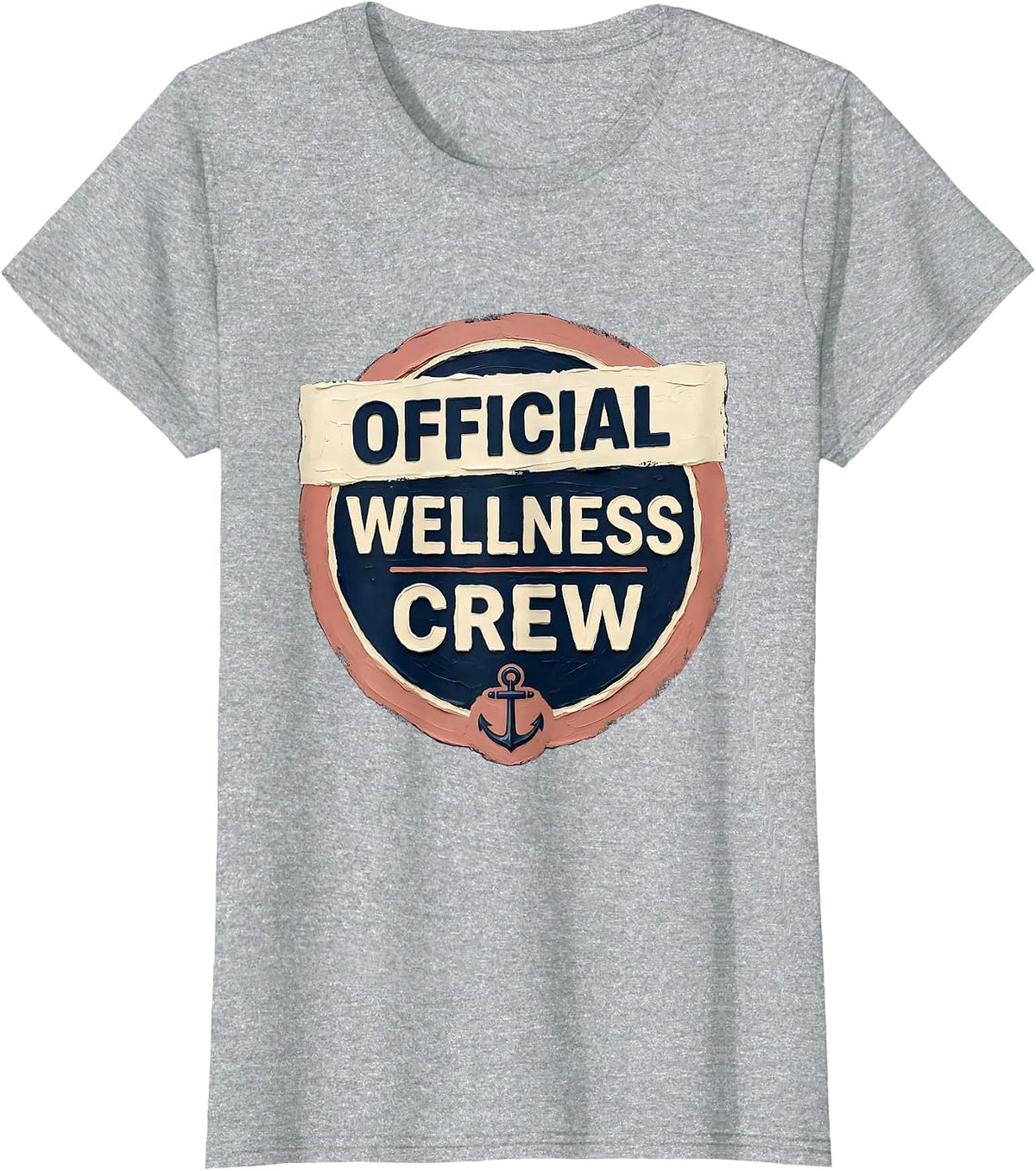 Women's Official Wellness Crew Vintage Health Coach Staff Team Pride T-Shirt - Heather Grey