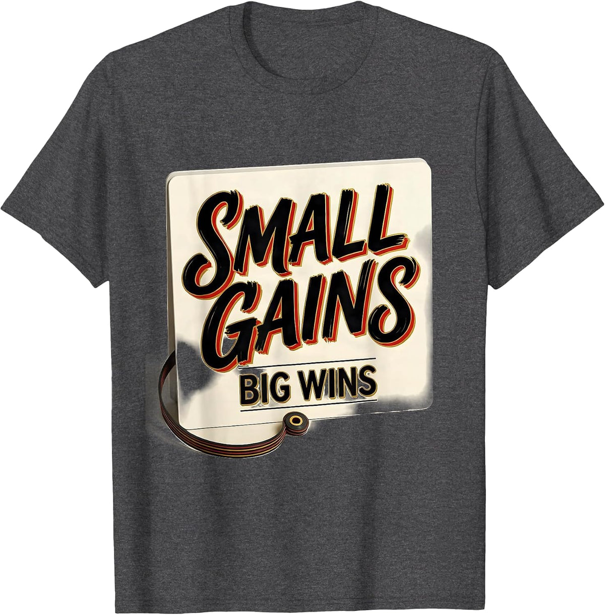 Men's Small Gains, Big Wins Occupational Therapy Physical Therapy T-Shirt - Dark Heather Grey