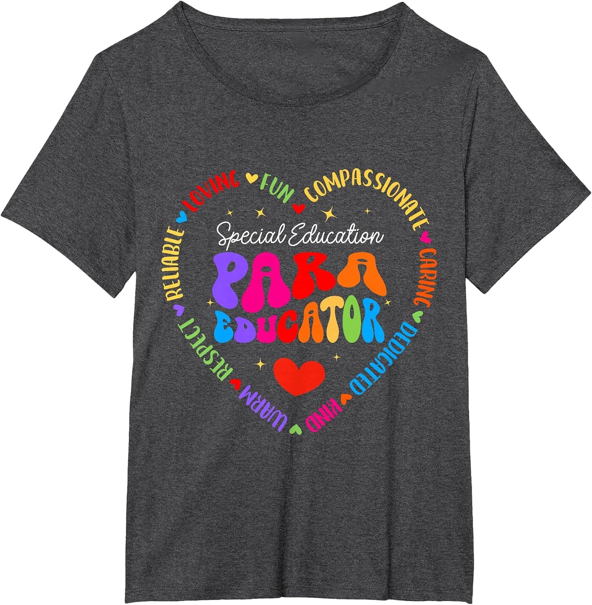Educators Special Ed Teacher Special Education Paraeducator T-Shirt - Dark Heather Grey