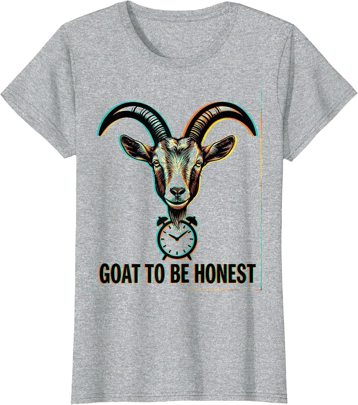 Women's Goat To Be Honest Funny Goat Pun Meme Dad Joke Humor T-Shirt - Heather Grey