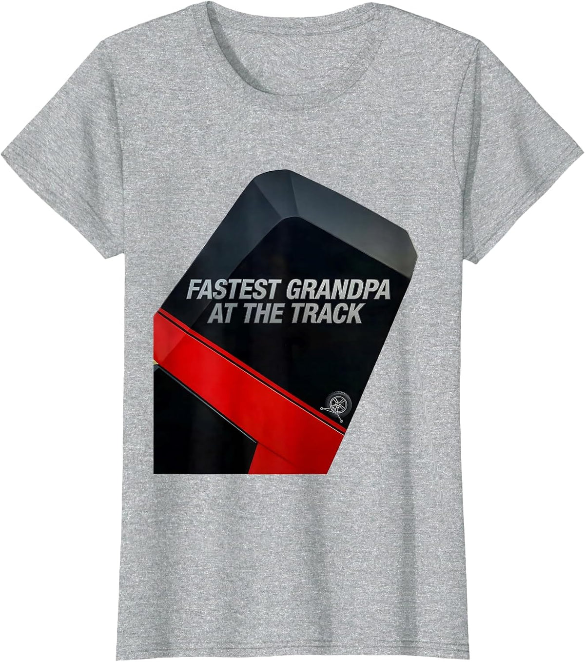 Fastest Grandpa At The Track Racing Livery Grandpa Gift T-Shirt - Heather Grey