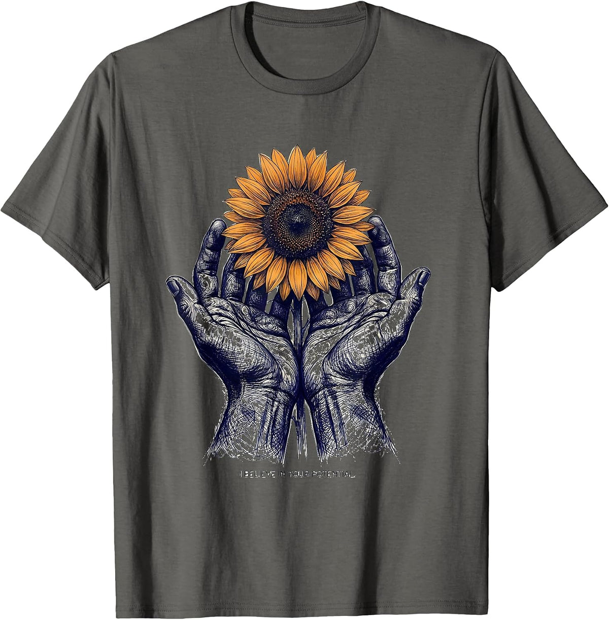 I Believe In Your Potential Occupational Therapy T-Shirt - Asphalt Grey