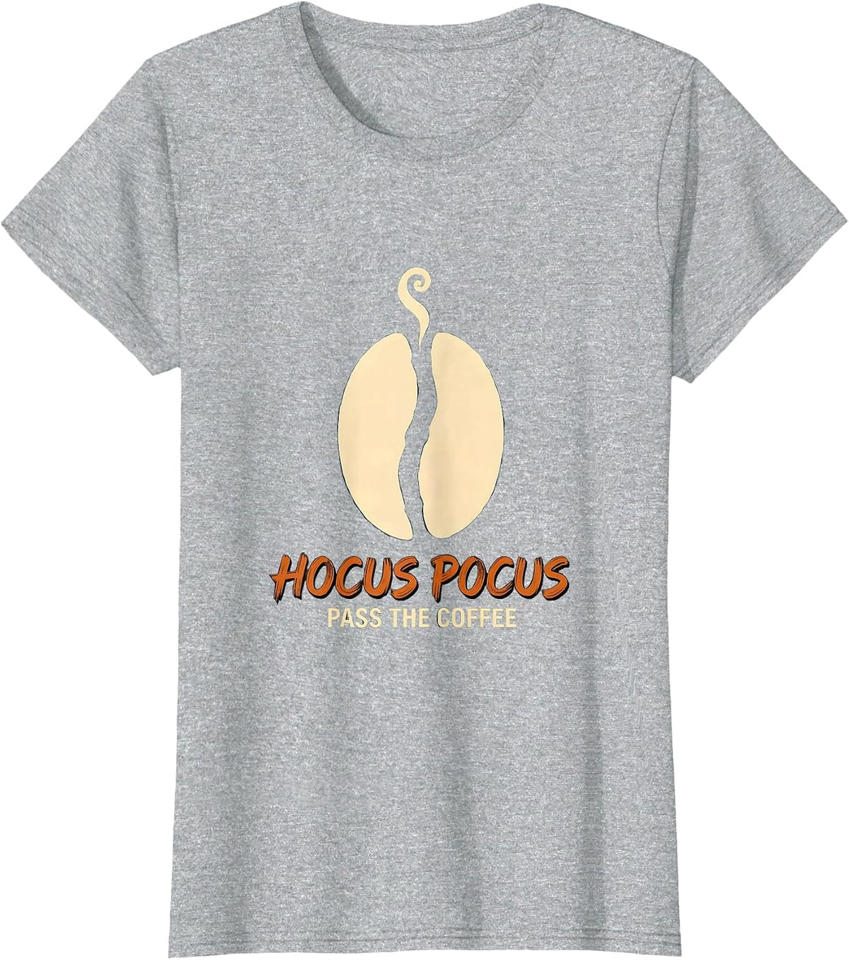 Hocus Pocus Pass The Coffee Funny Halloween Teacher Coffee T-Shirt - Heather Grey