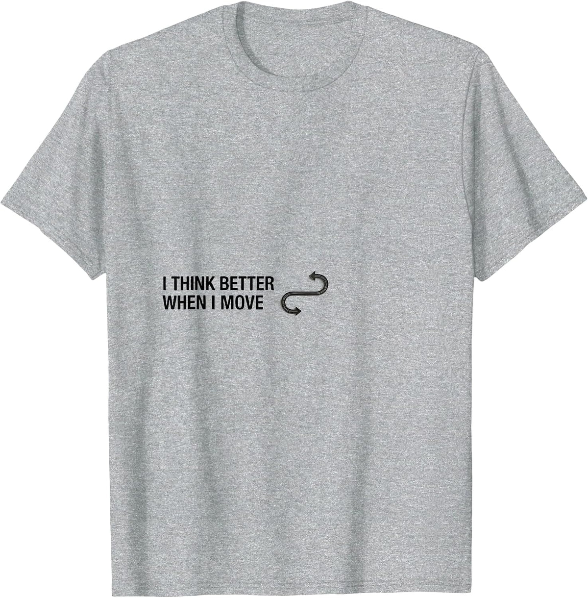 Men's I Think Better When I Move Funny Neurodiversity Awareness T-Shirt - Heather Grey