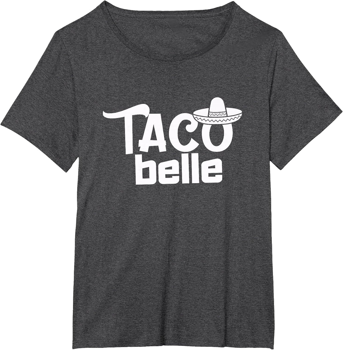Taco Belle Funny Mexican T-Shirt - Dark Heather Grey