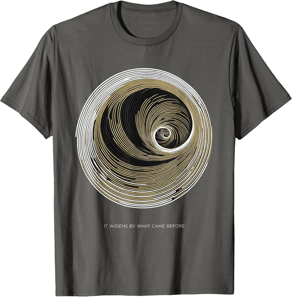 Men's It Widens By What Came Before Math Lover Sacred Geometry T-Shirt - Asphalt Grey