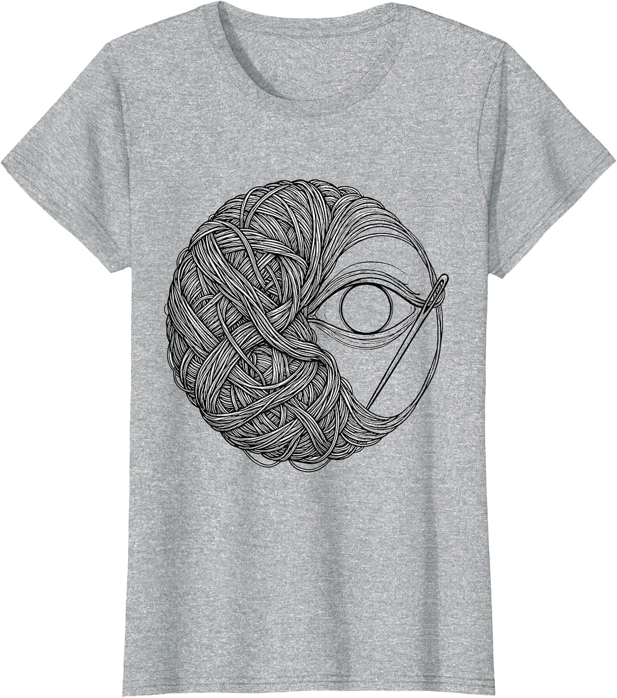 Women's Special Education Tangled Yarn Graphic Tee T-Shirt - Heather Grey