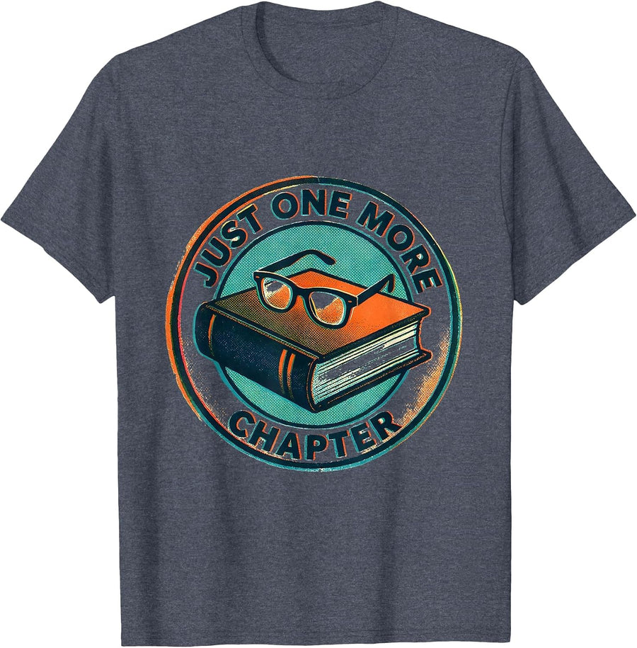 Closed Book Badge Librarian Reading Humor T-Shirt - Heather Blue