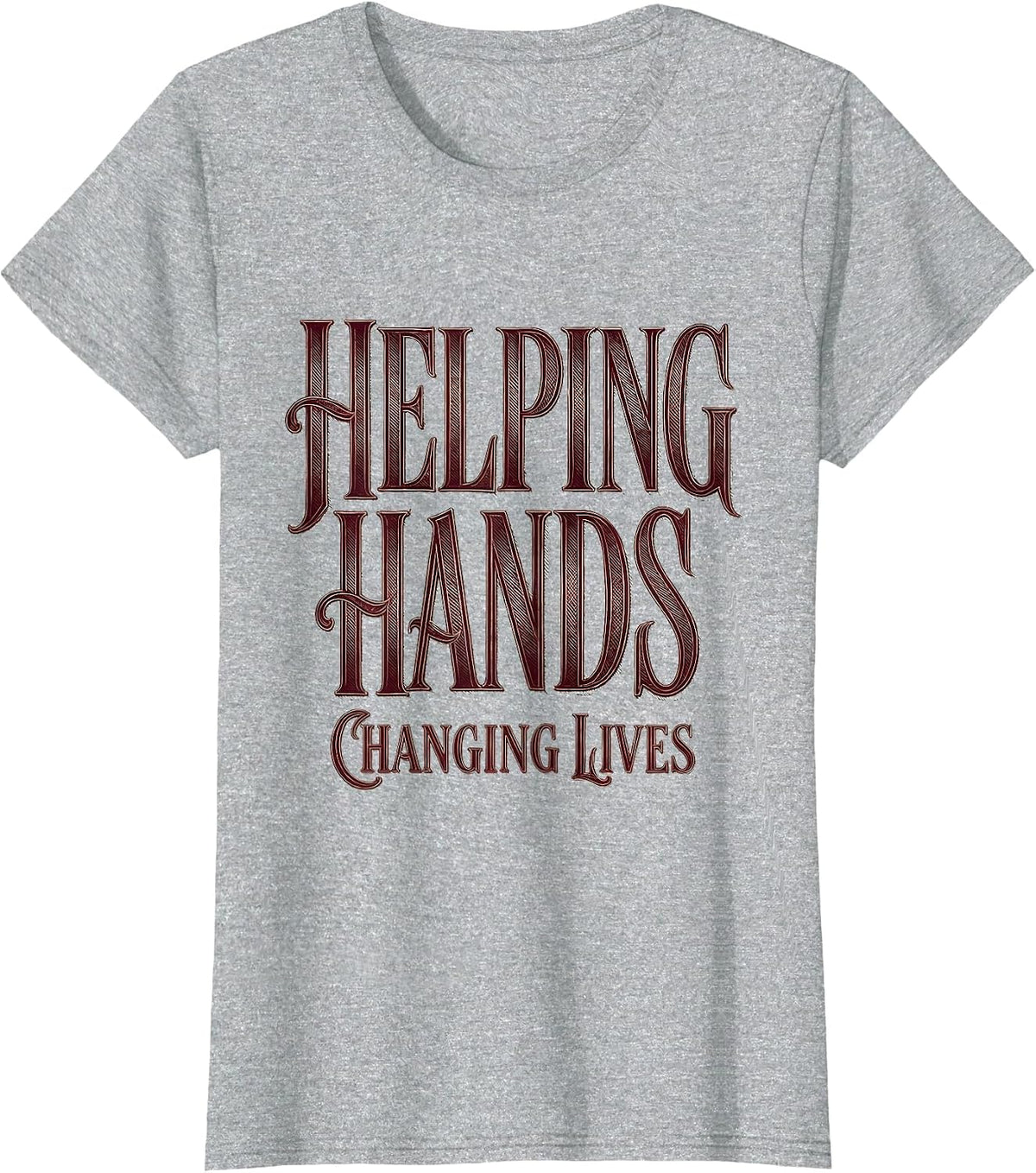 Women's Helping Hands Changing Lives Occupational Therapy T-Shirt - Heather Grey