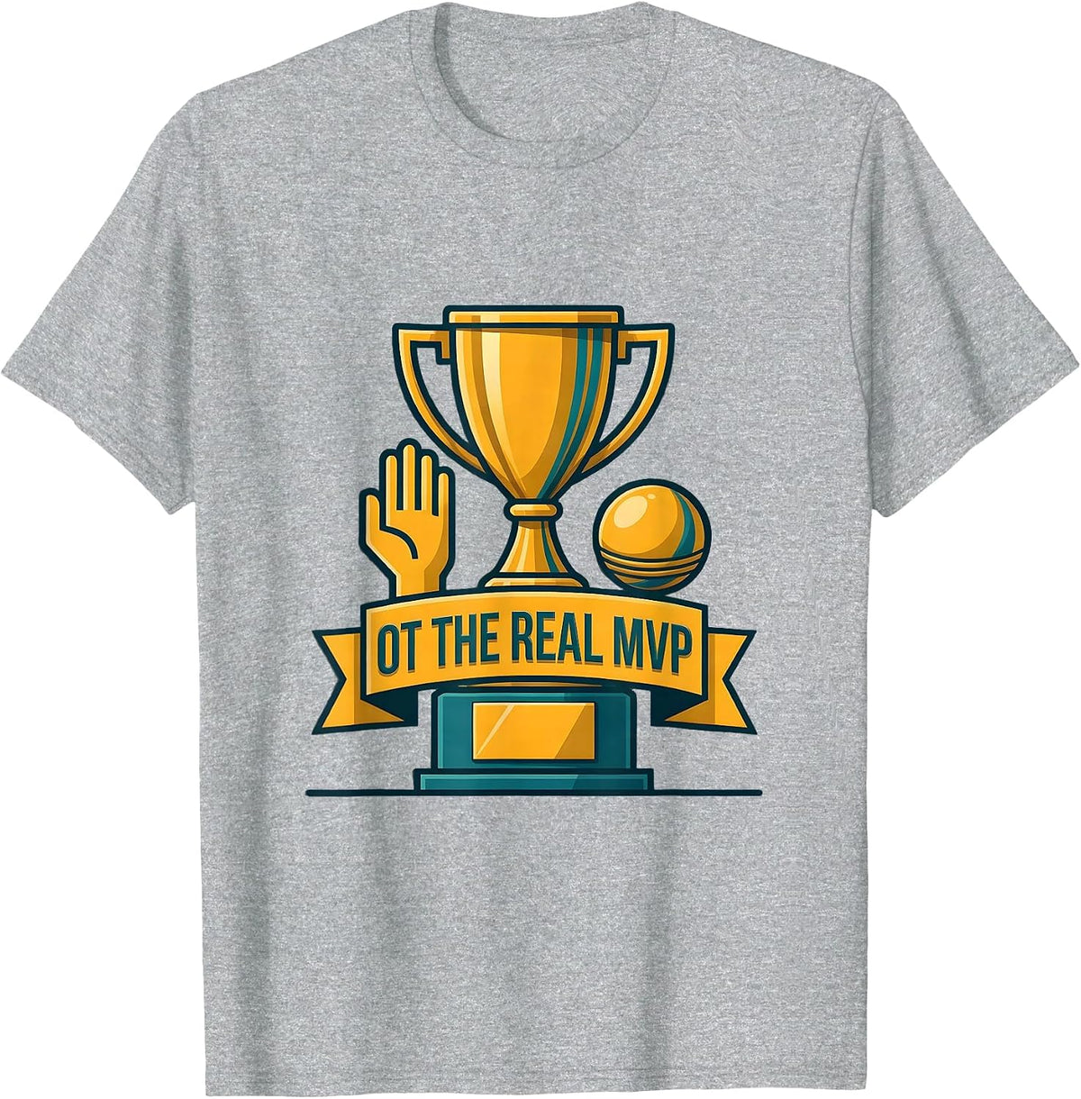 Men's OT The Real MVP Occupational Therapy Design T-Shirt - Heather Grey