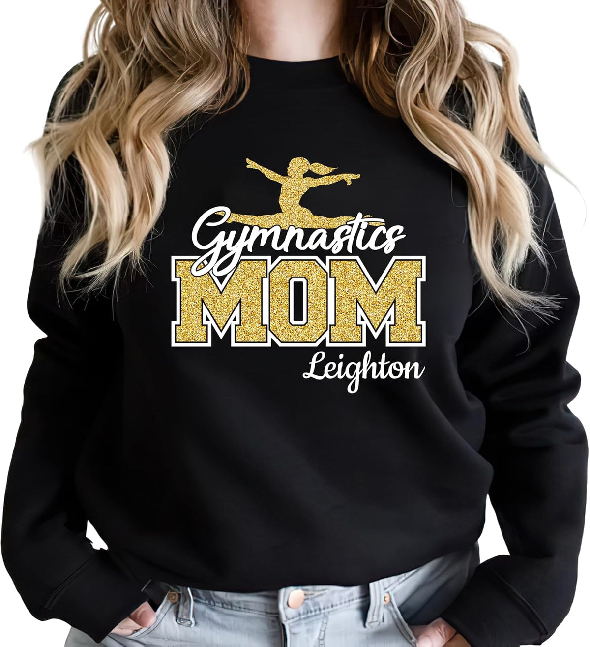 Personalized Gymnastics Mom Sweatshirt - Gymnastics Mom Shirt for Women - N02