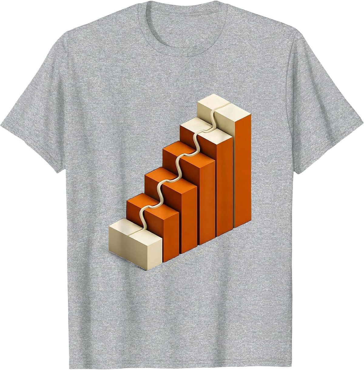 Men's The Pattern Adds Up Math Enthusiast Sacred Geometry Lover T-Shirt - Heather Grey