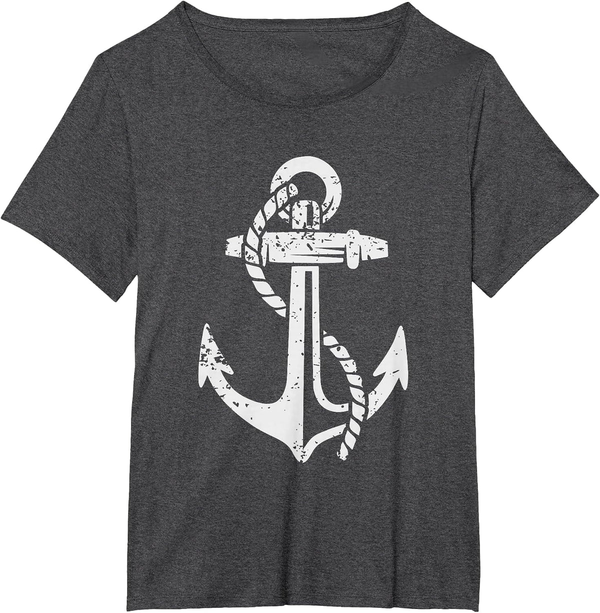 Sailor Costume Boat Anchor Sailing Captain T-Shirt - Dark Heather Grey