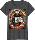 Women's Honey Badger Has No Time For This Funny Animal Humor T-Shirt - Dark Heather Grey