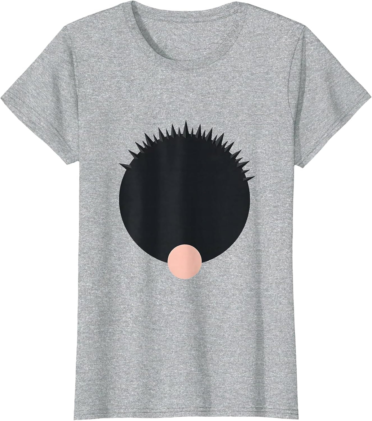 Calm Hedgehog Minimalist Cute Animal Humor T-Shirt - Heather Grey