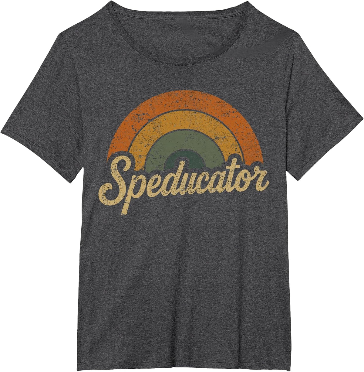Speducator Special Education Teacher Vintage SPED Squad T-Shirt - Dark Heather Grey