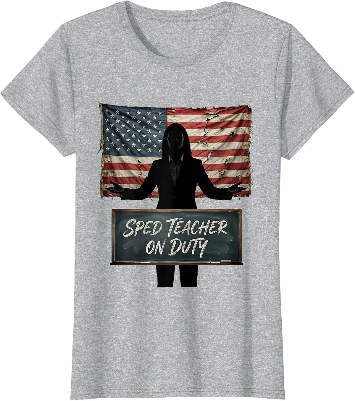 Sped Teacher On Duty Special Education Design T-Shirt - Heather Grey