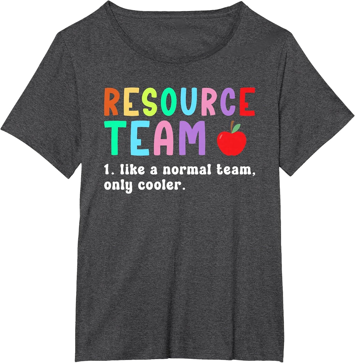 Resource Team Definition Resource Teacher Crew T-Shirt - Dark Heather Grey