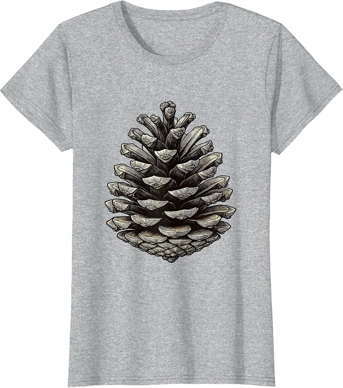 Fibonacci Phyllotaxis Sacred Geometry Math Enthusiast T-Shirt - Heather Grey