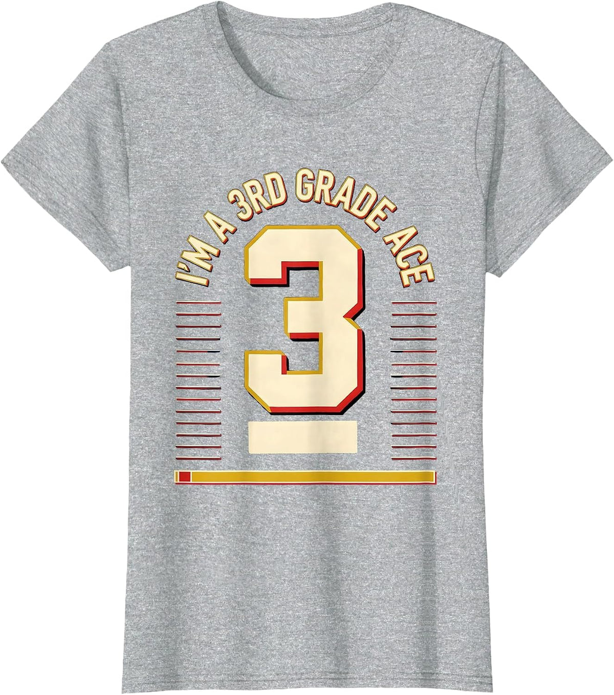 I’m A 3rd Grade Ace Funny Back To School Kids Teachers T-Shirt - Heather Grey