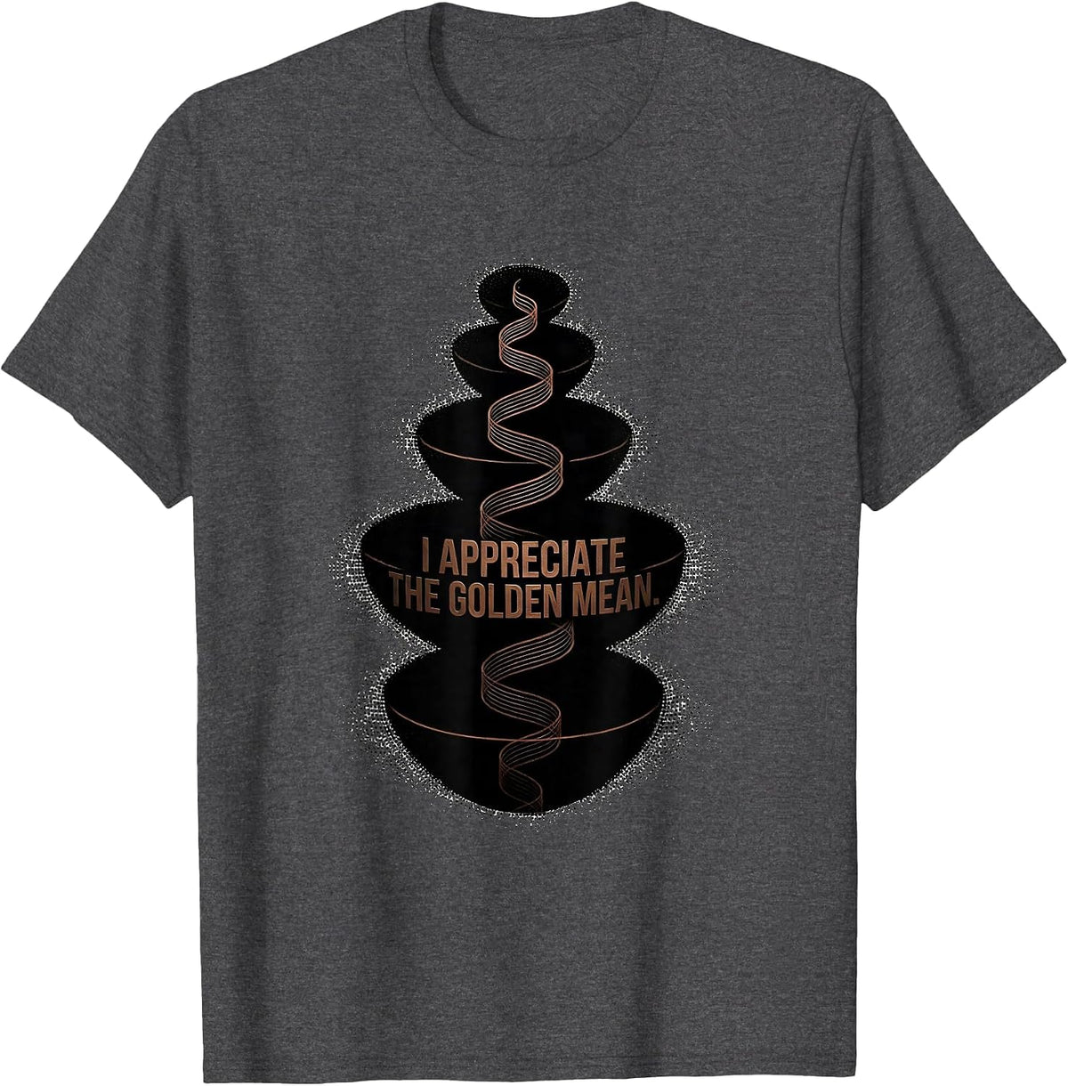 I Appreciate The Golden Mean Math Enthusiast Sacred Geometry T-Shirt - Dark Heather Grey