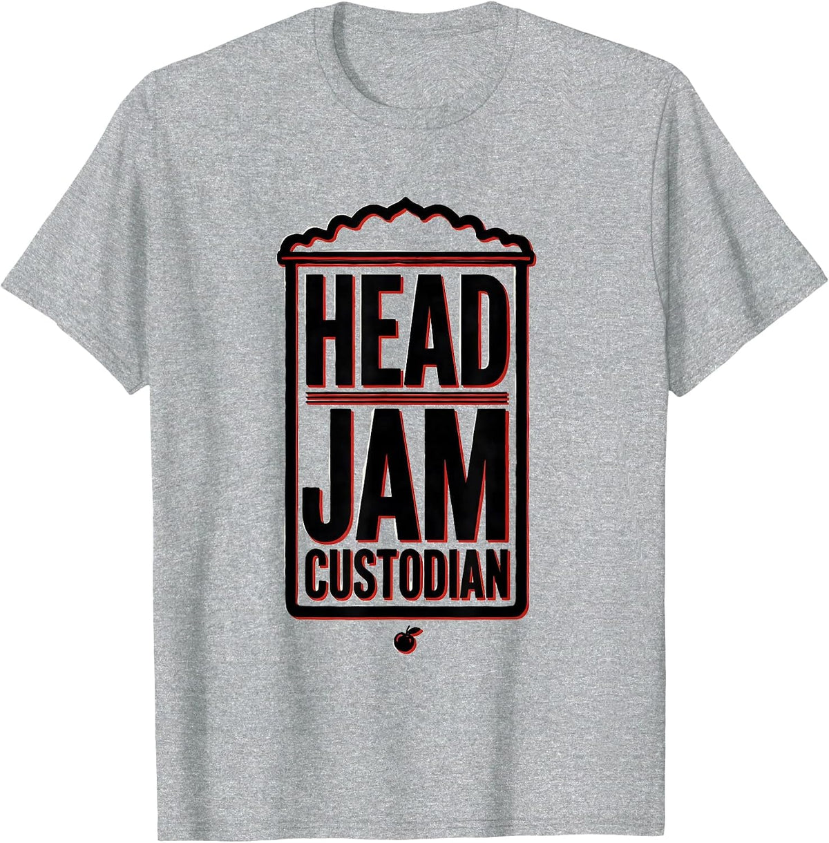 Men's Head Jam Custodian Wholesome School Staff Role Gift T-Shirt - Heather Grey