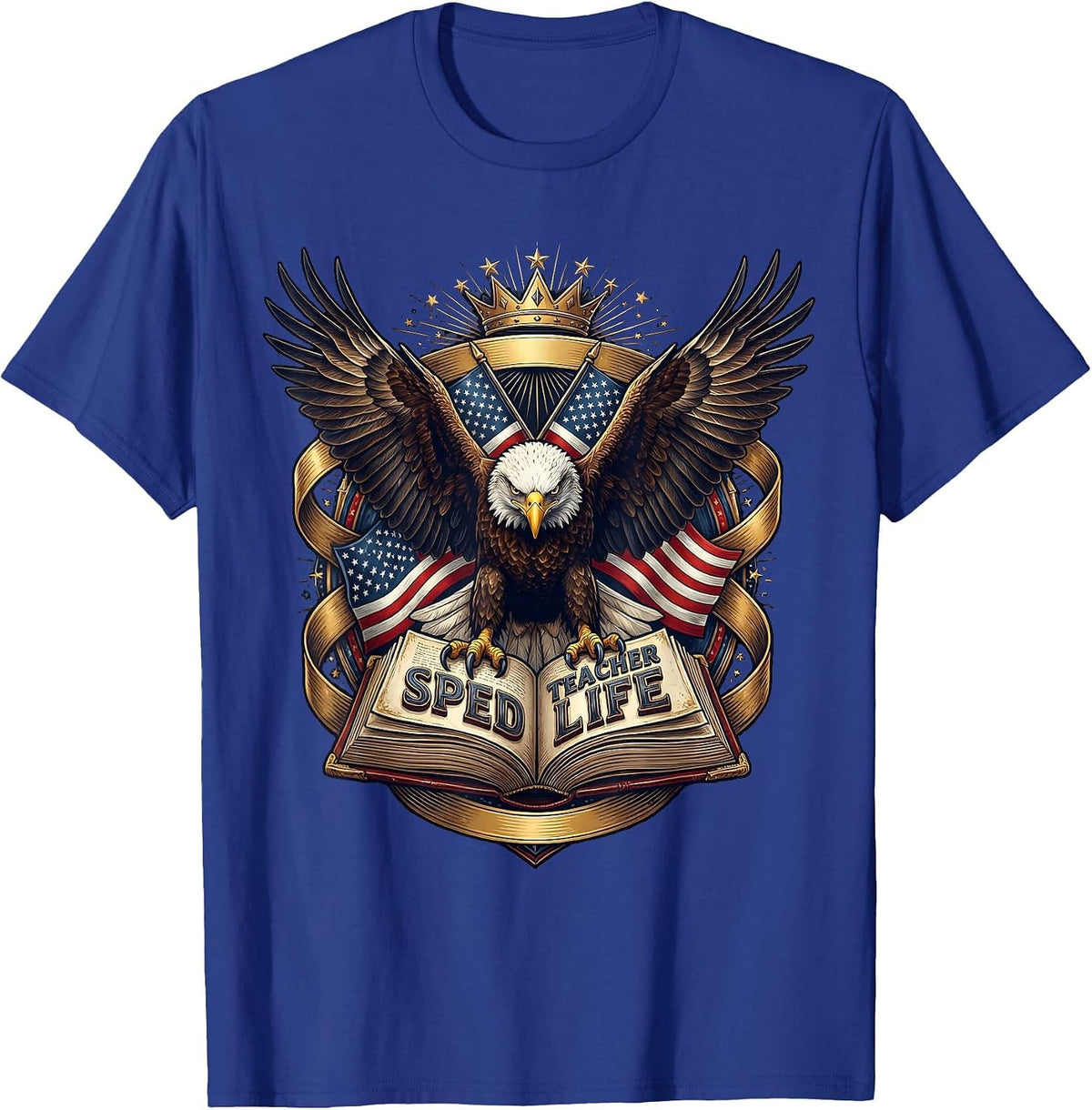 Sped Teacher Life Special Education Design T-Shirt - Royal Blue