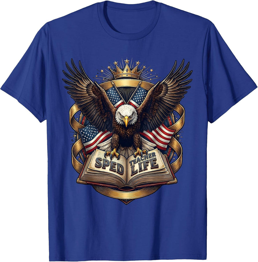 Sped Teacher Life Special Education Design T-Shirt - Royal Blue