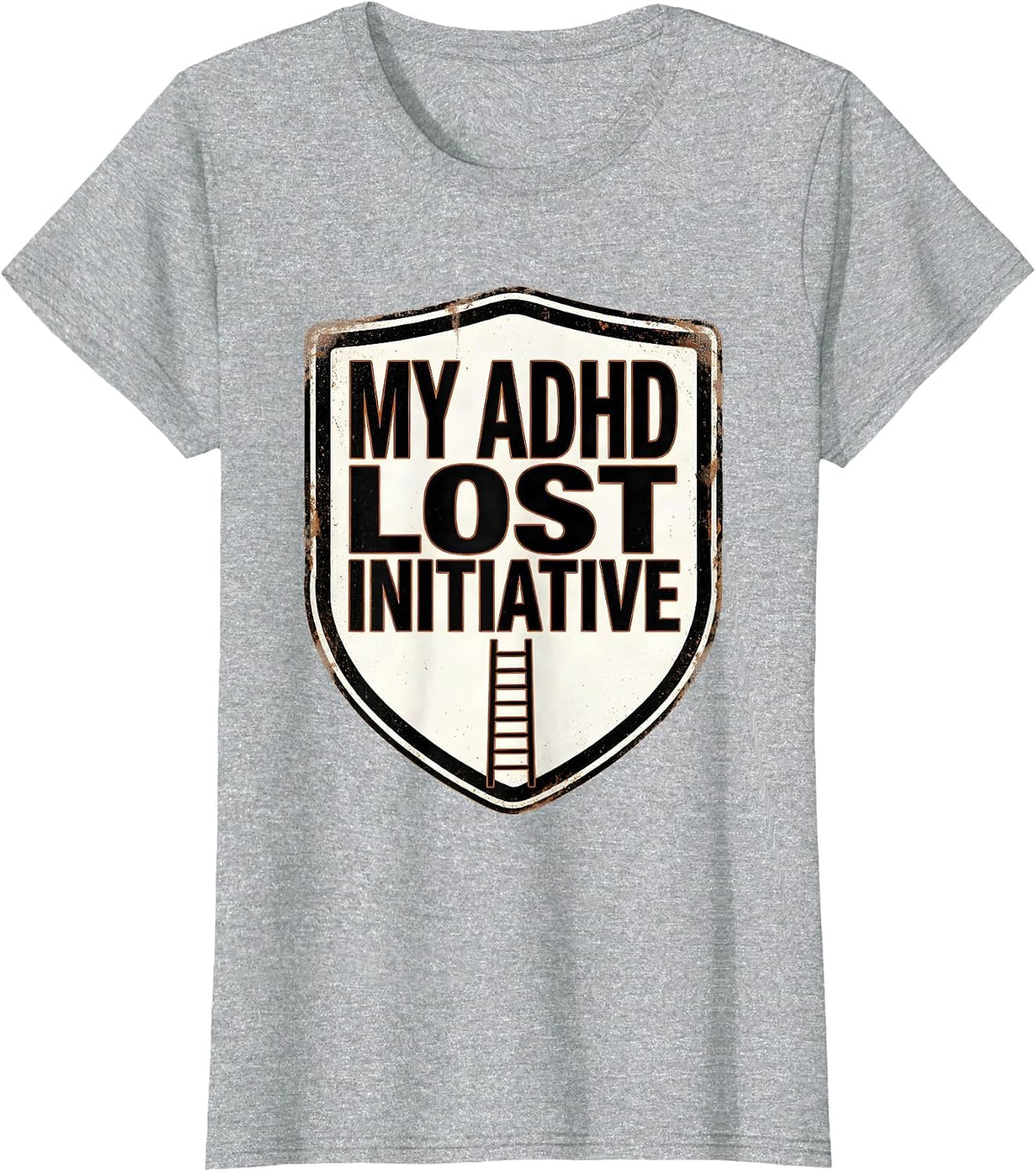 Women's My ADHD Lost Initiative Funny ADHD Gamer Neurodiversity T-Shirt - Heather Grey