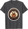 Men's Cute Hedgehog Curled Ball Hedgehog Lover Gift T-Shirt - Dark Heather Grey