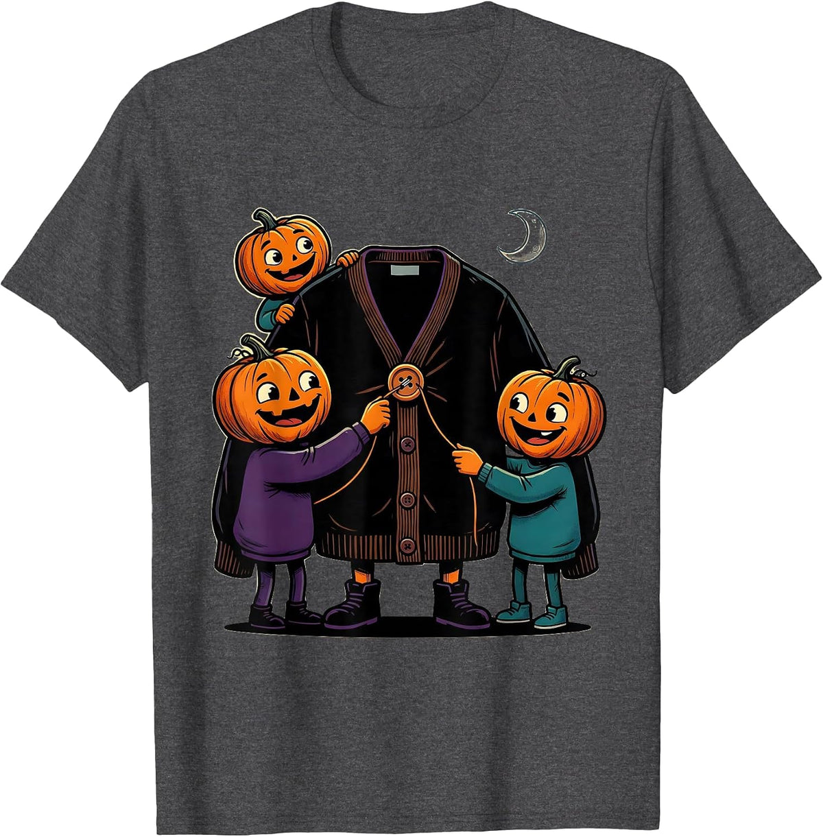 Men's Halloween Therapy Squad Cartoon OT OT Occupational Therapy T-Shirt - Dark Heather Grey