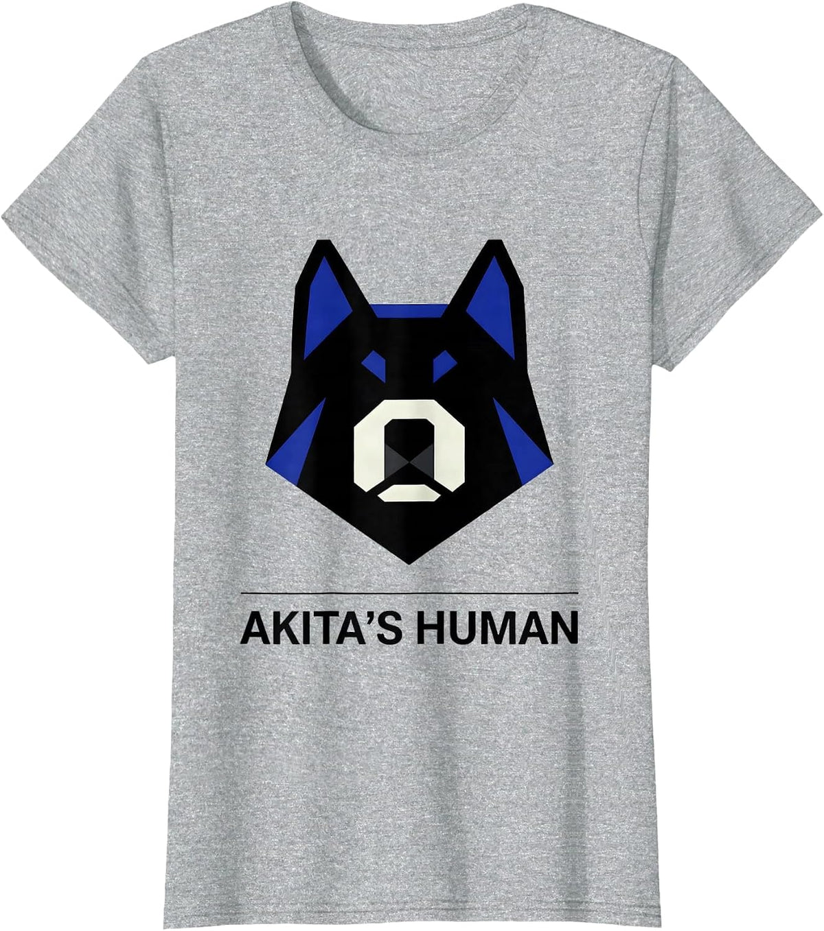 Akita's Human Cute Kawaii Dog Breed Lover Gift T-Shirt - Heather Grey
