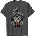 Men's My Needs Are Simple Funny Shih Tzu Dog Lover Iced Coffee T-Shirt - Dark Heather Grey