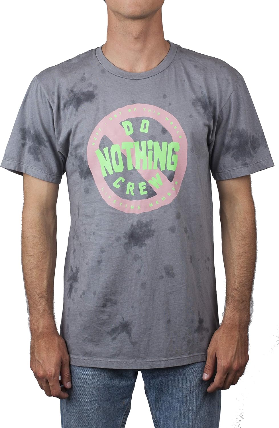 Neff Men's Graphic Design T-Shirt - Charcoal\/Grey