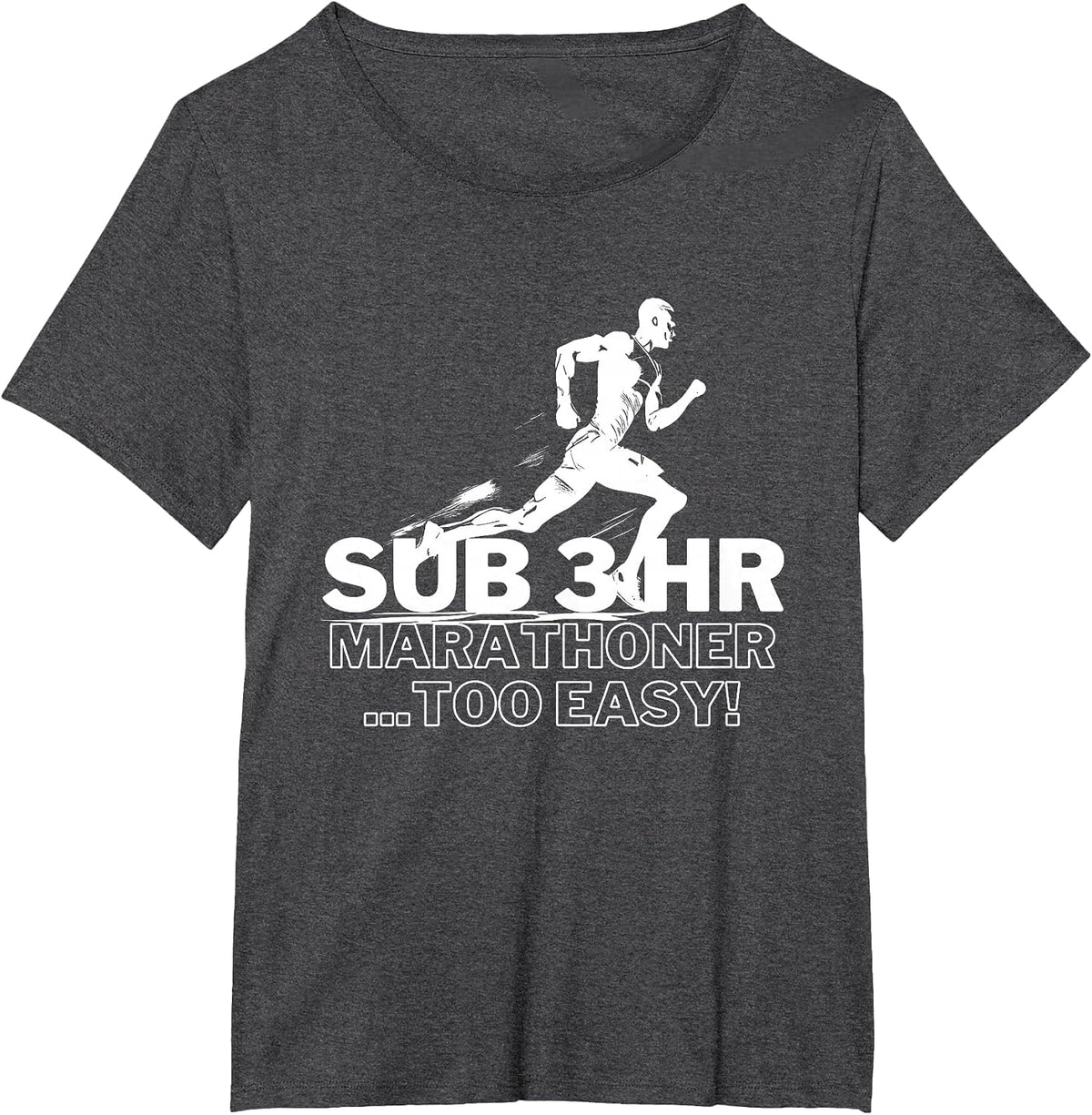 Sub 3 Hour Marathoner | Running T-Shirt - Dark Heather Grey