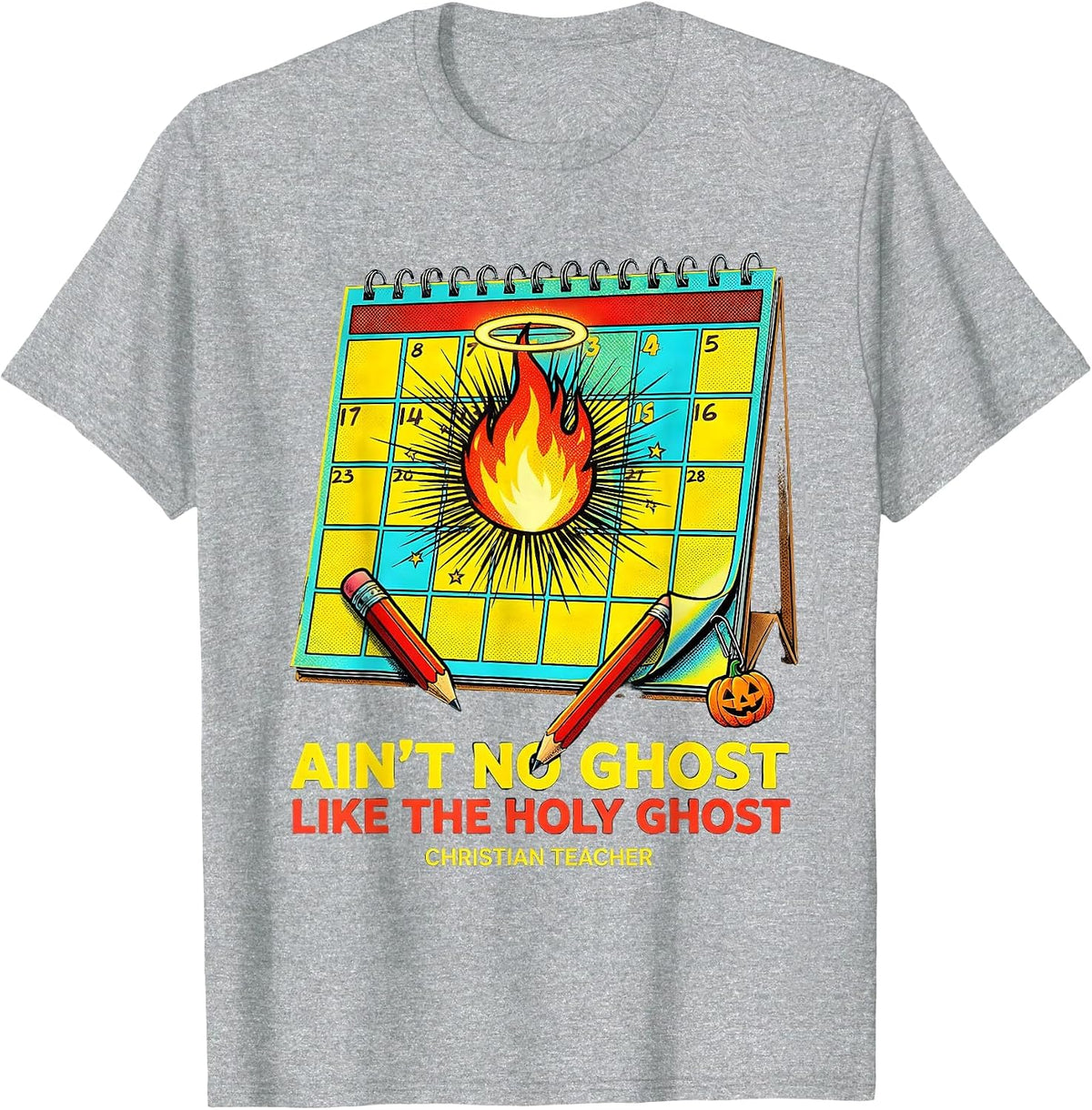 Men's Ain't No Ghost Like The Holy Ghost T-Shirt - Heather Grey