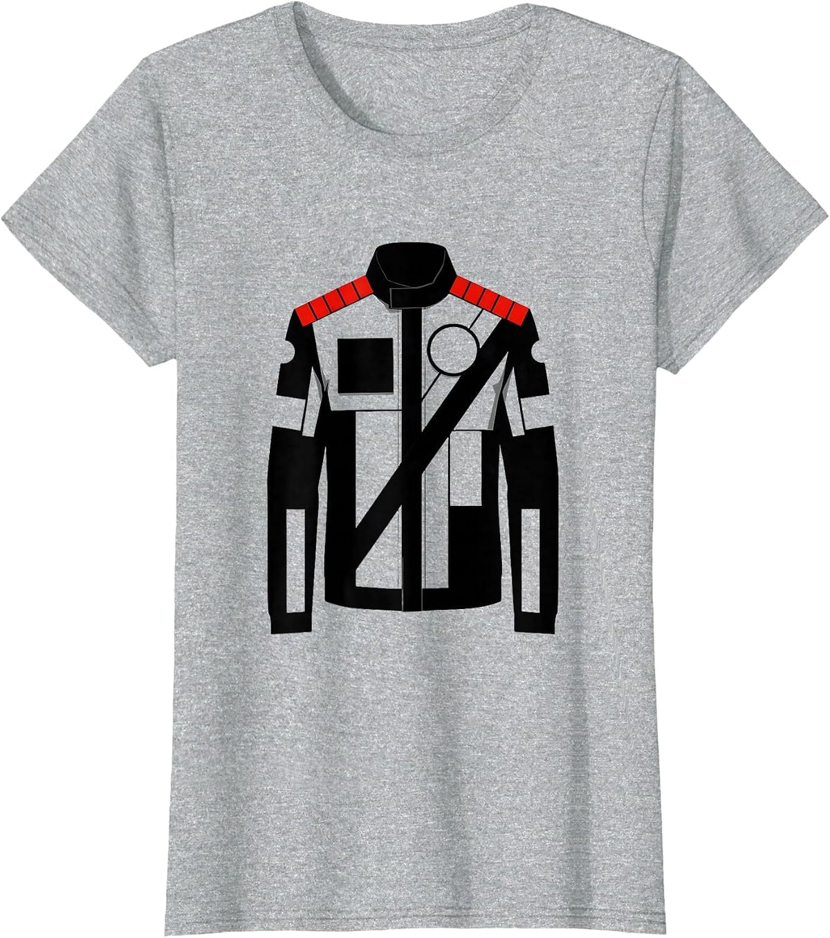 Geometric Service Jacket Halloween Costume Humor T-Shirt - Heather Grey