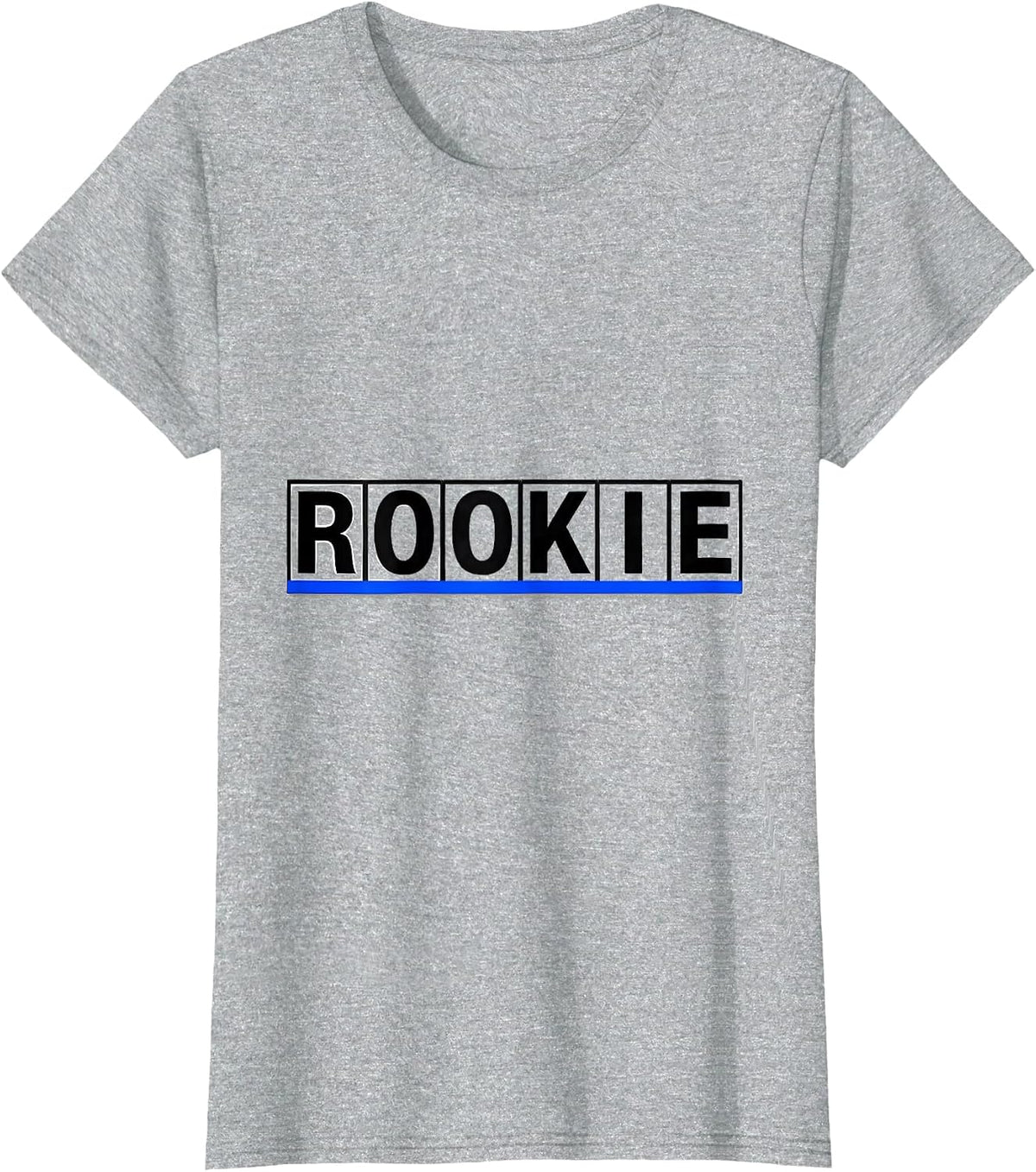 Romeo Oscar Oscar Kilo India Echo Vintage Thin Blue Line T-Shirt - Heather Grey