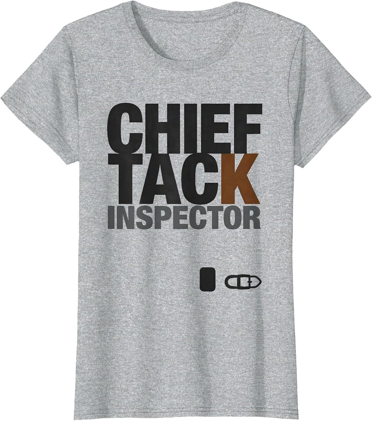 Women's Chief Tack Inspector Funny Horse Lover Equestrian Humor T-Shirt - Heather Grey