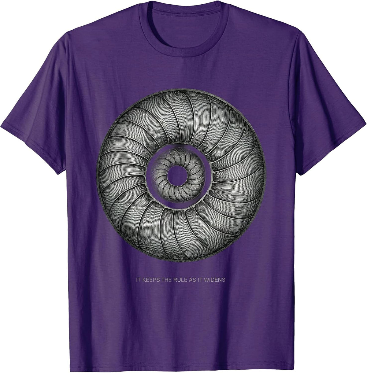It Keeps The Rule As It Widens Math Sacred Geometry T-Shirt - Purple
