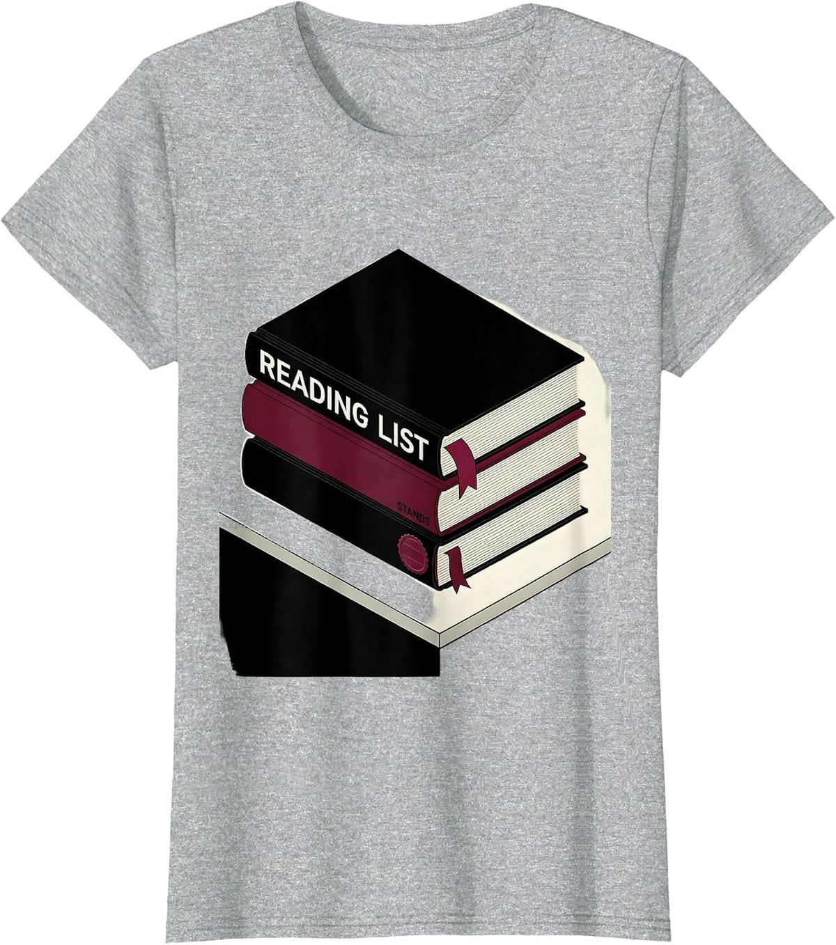 Reading List Stands English Literature Teacher Swiss T-Shirt - Heather Grey