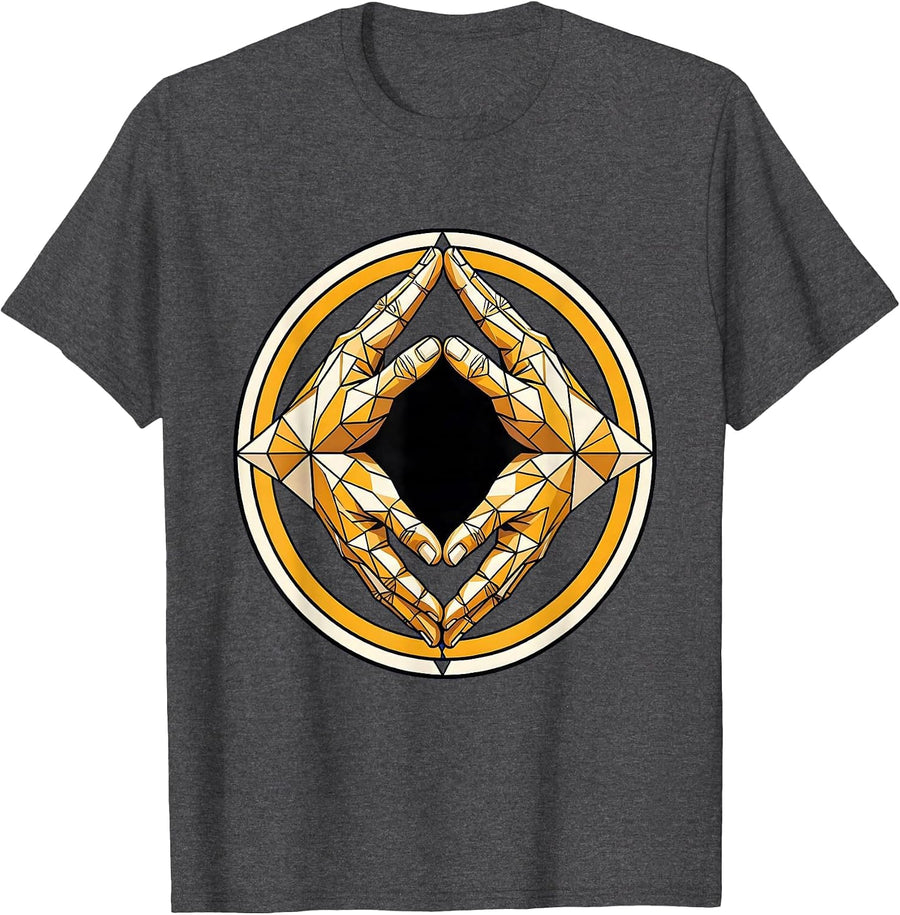 Men's Mental Health Matters Reaching Hands Graphic T-Shirt - Dark Heather Grey