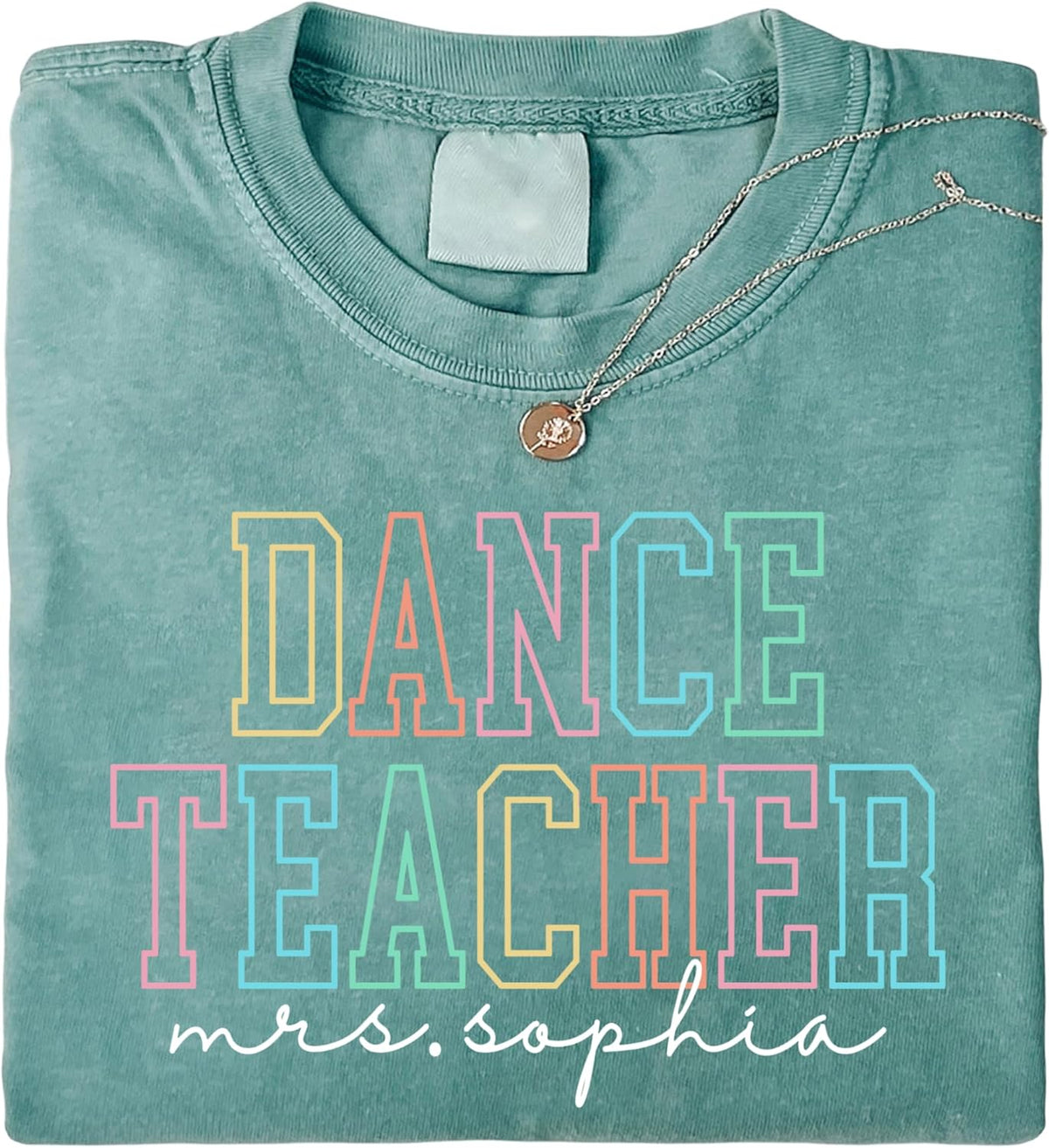 NAZENTI Personalized Teacher Shirt with Name – Custom Back to School T-Shirt for Women, First Day of School Gifts Teacher -