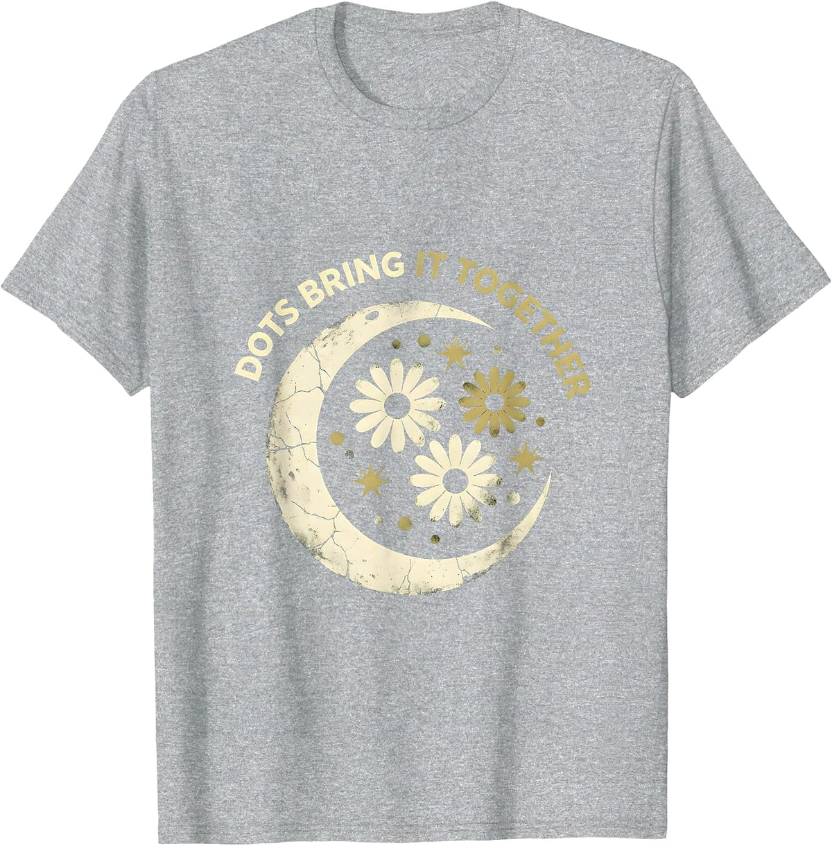 Men's Dots Bring It Together Graphic Design T-Shirt - Heather Grey
