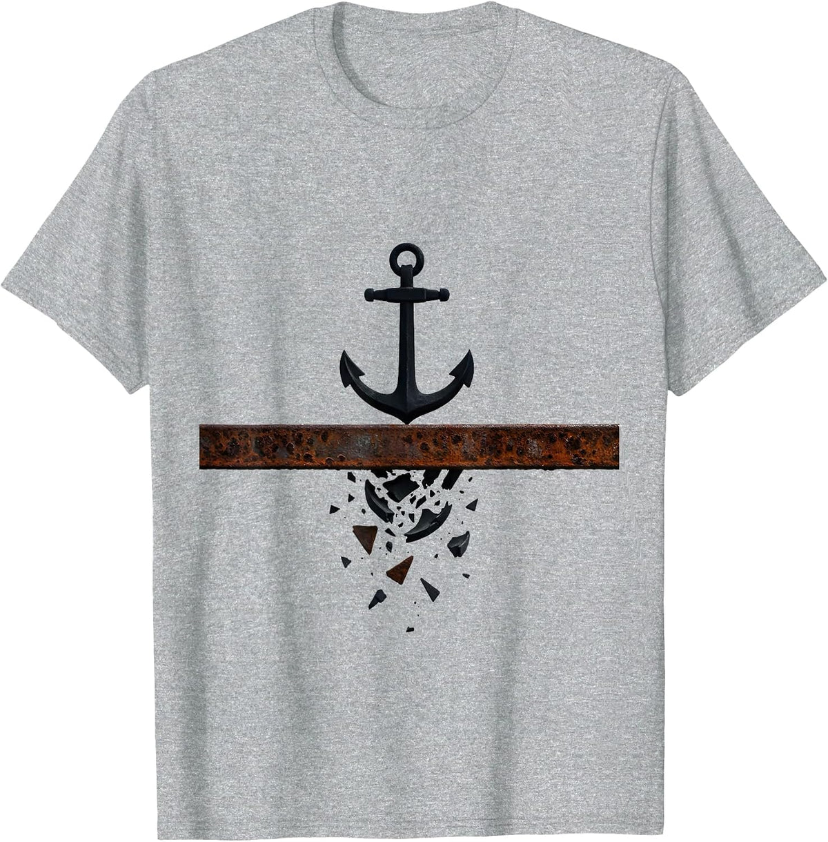 Men's Anchor Captain Nautical Humor Workplace Gift T-Shirt - Heather Grey