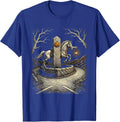 Sleepy Hollow Headless Horseman Gothic Halloween Horse Lover T-Shirt - Royal Blue