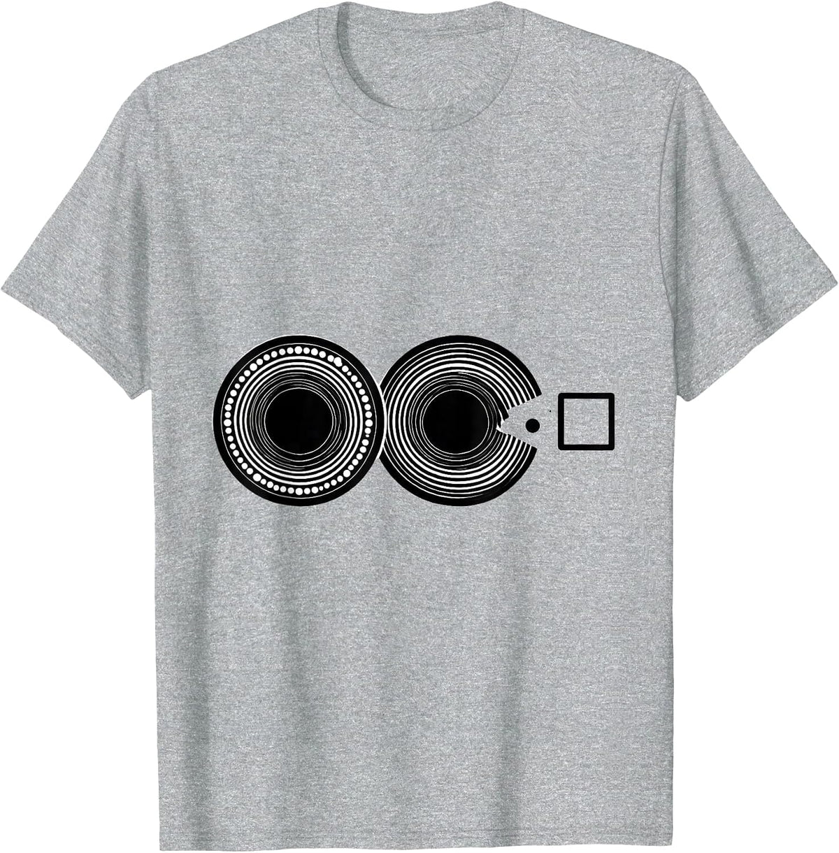 Men's Atomic Orbitals Silhouettes Nerdy Science Humor T-Shirt - Heather Grey