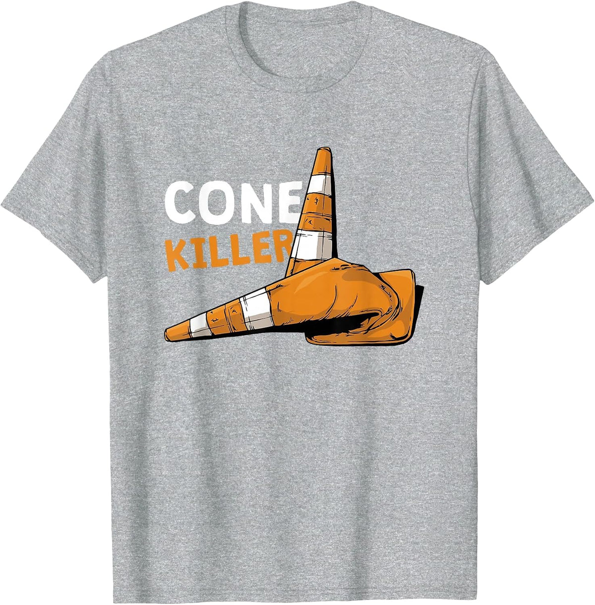 Cone Killer Autocross T-Shirt - Heather Grey